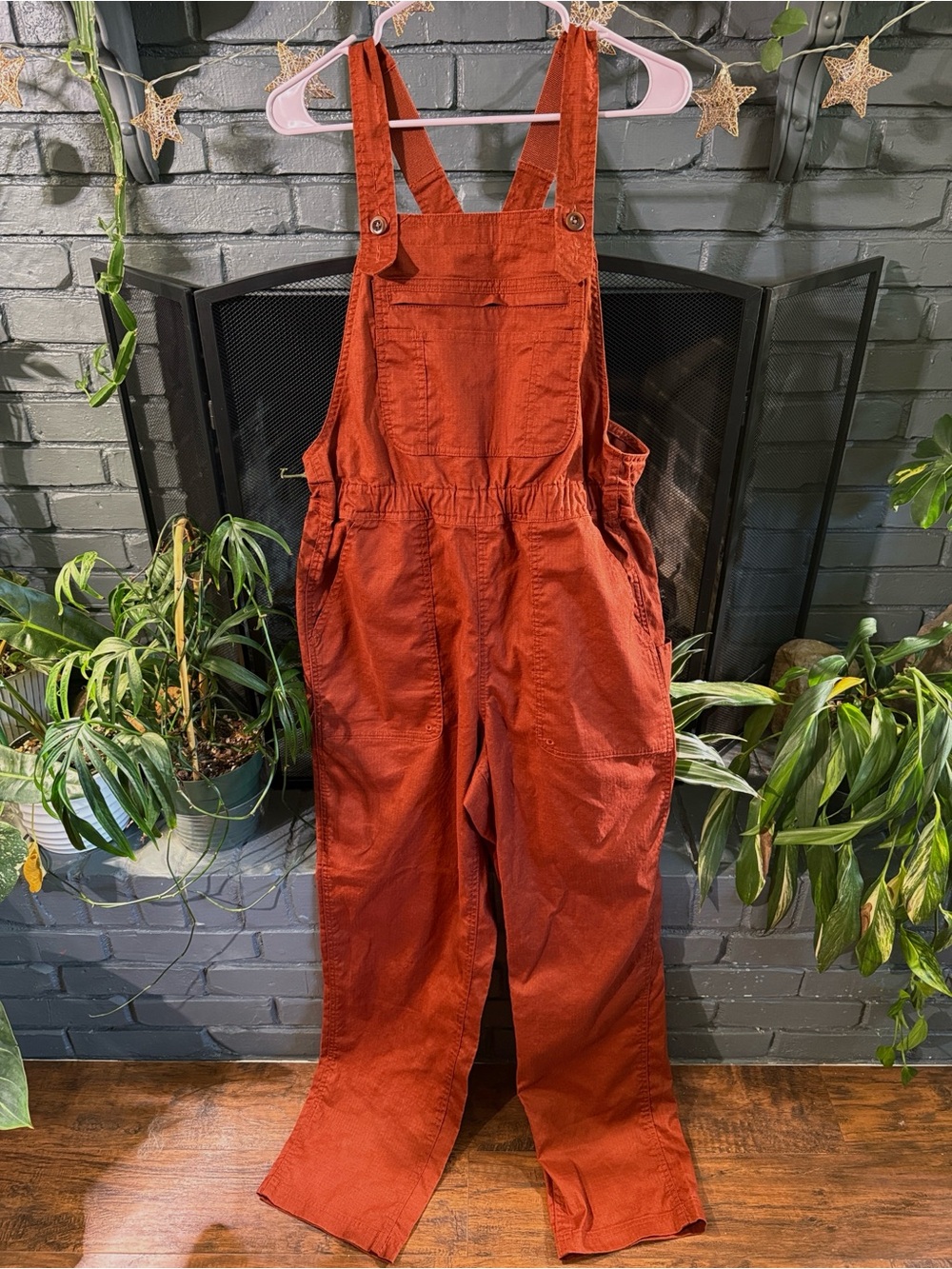 Duluth Trading Co Rust Women's Hempstop Overalls
